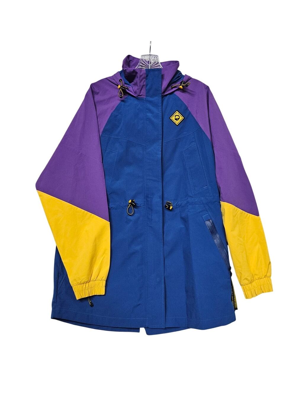 Outdoor Afro x REI Co-op Retro Colorblock Rain Jacket Anorak Shell Medium